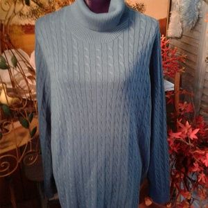 teal blue/ green sweater